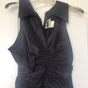 Tadashi long gown formal dress flare silky 8/10